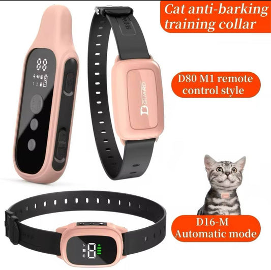 YHLC 800m Cat Anti Meowing Collar, Automatic No Shock Vibration Collar for Cats, Cat Trainer Designed Collar for Stop Meowing